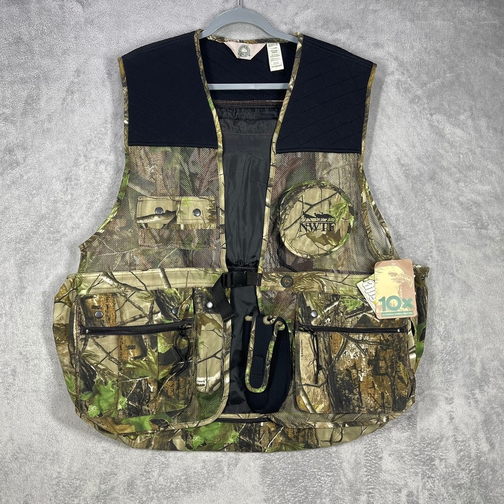 10X NWTF Turkey Hunting Vest M/L Realtree APG HD Camo NWT Seat Game Pouch